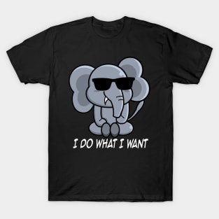 Whisker Whispers Elephant Chronicles, Stylish Tee Extravaganza T-Shirt